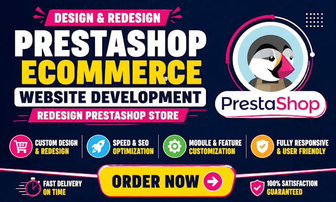 design prestashop ecommerce website development redesign prestashop store