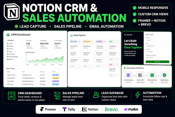 create a complete notion CRM system