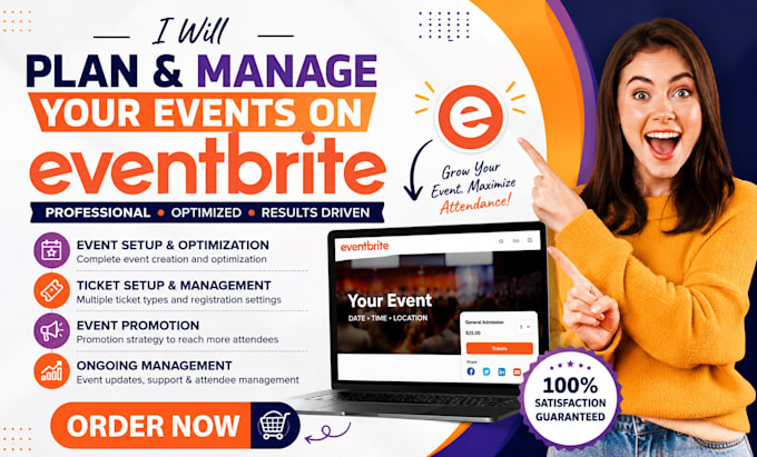 plan and manage your events on eventbrite