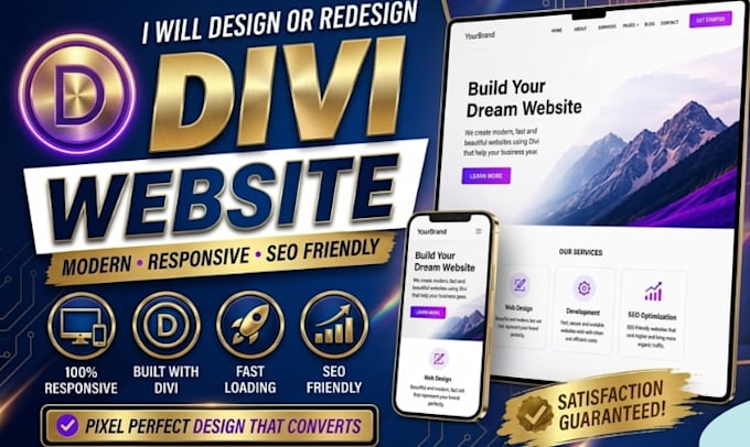 build wordpress website divi theme divi builder expert