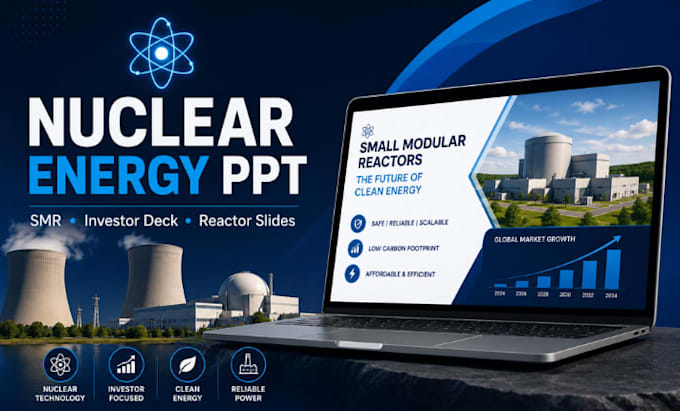 nuclear energy powerpoint presentation smr investor, reactor technology slides