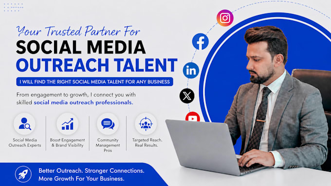 source social media outreach and community management talent