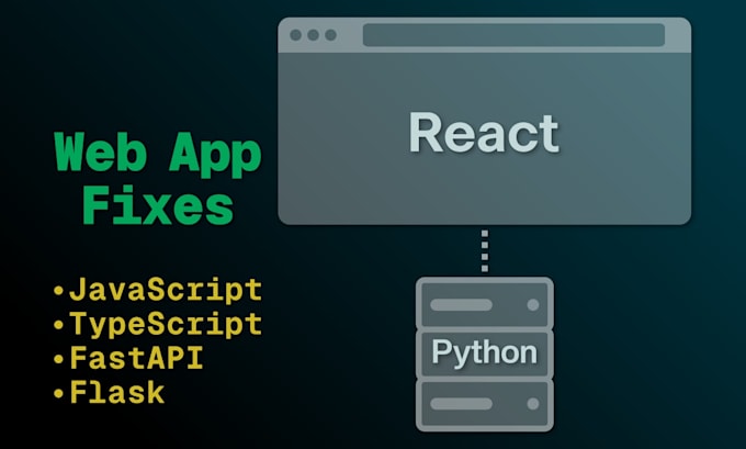 fix your react app with a python backend