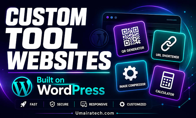 build a custom tool website on wordpress