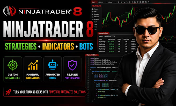 code custom ninjatrader strategies, indicators, and bots