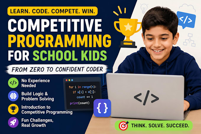 teach competitive programming to school going kids