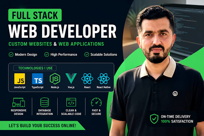 full stack web developer for custom website development