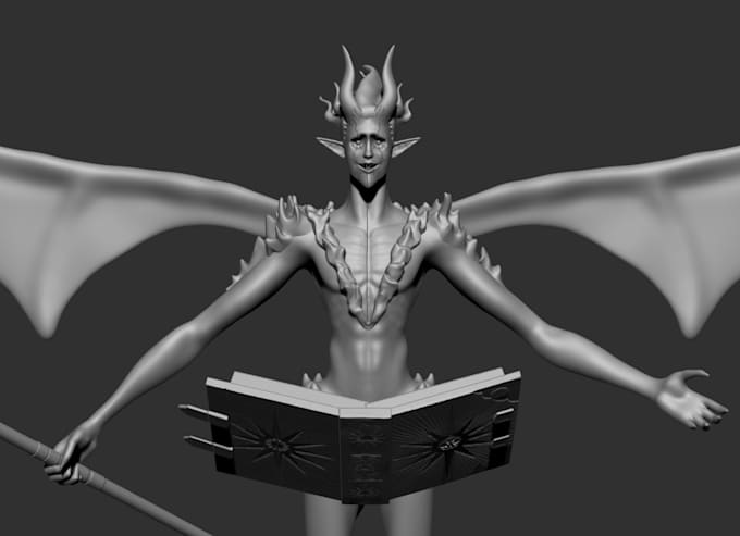 do 3d character sculpting in zbrush