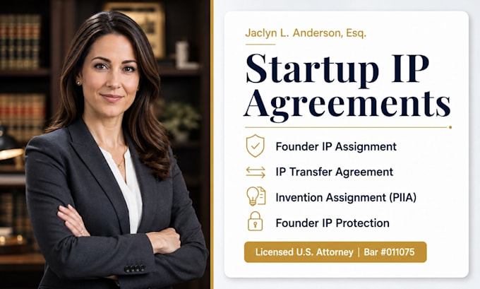 draft a premium startup IP assignment agreement for founders attorney