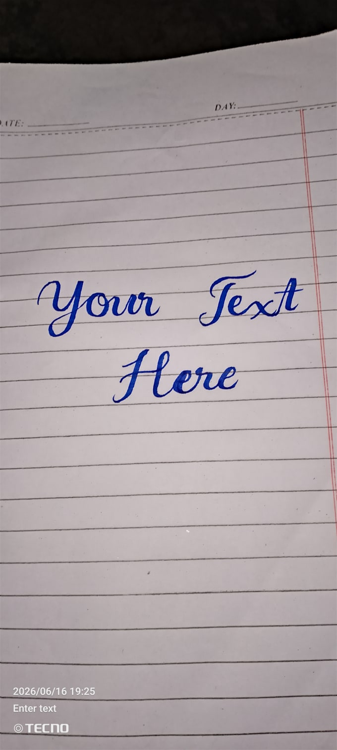 do neat handwriting work for your documents and assignments