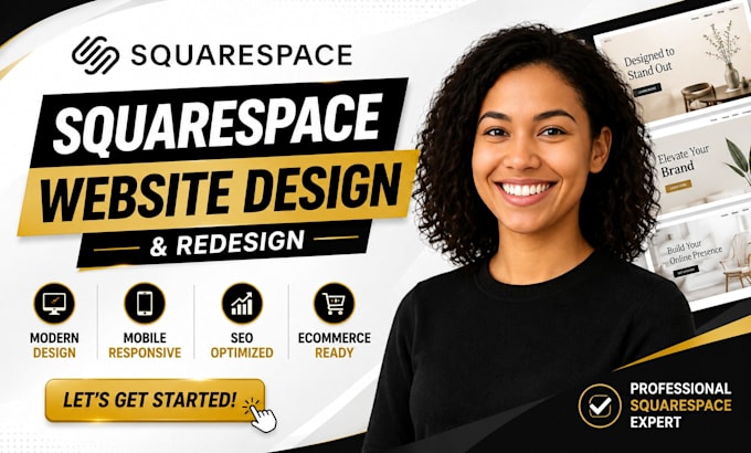 build squarespace website design or squarespace website redesign squarespace