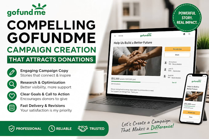 create a compelling gofundme fundraiser that inspires donations