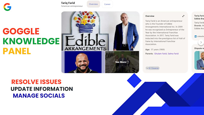 resolve google knowledge panel issues update information manage social profile