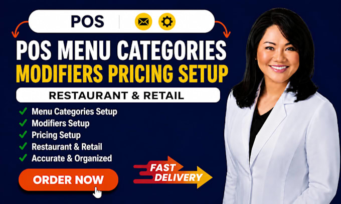 pos menu categories modifiers pricing setup restaurant