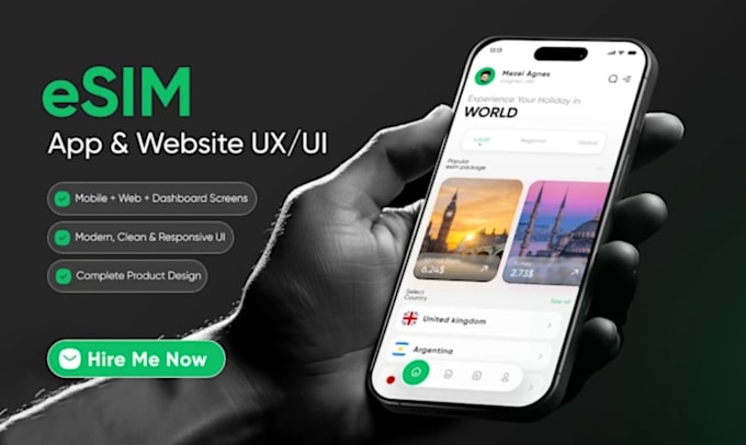 develop a custom esim application and esim website