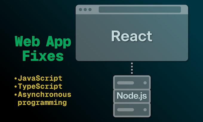 fix your react app with a nodejs backend