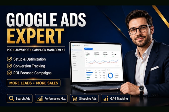 setup google ads campaign, ppc adwords as admanager manage ads campaign