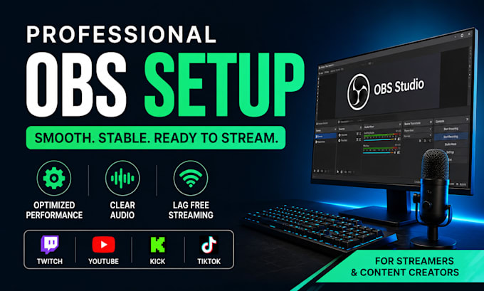 setup and optimize obs studio for streaming