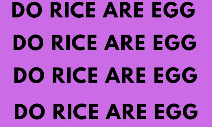 do rice and egg