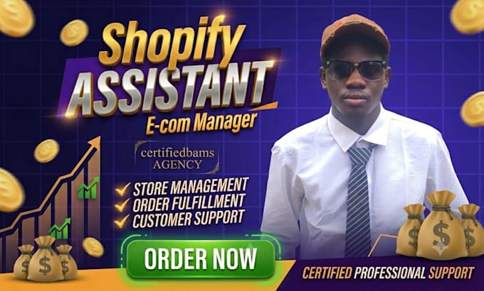 be your shopify virtual assistant shopify store manager shopify marketing expert
