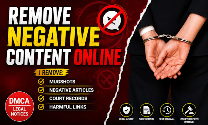 remove dmca and negative articles from google search