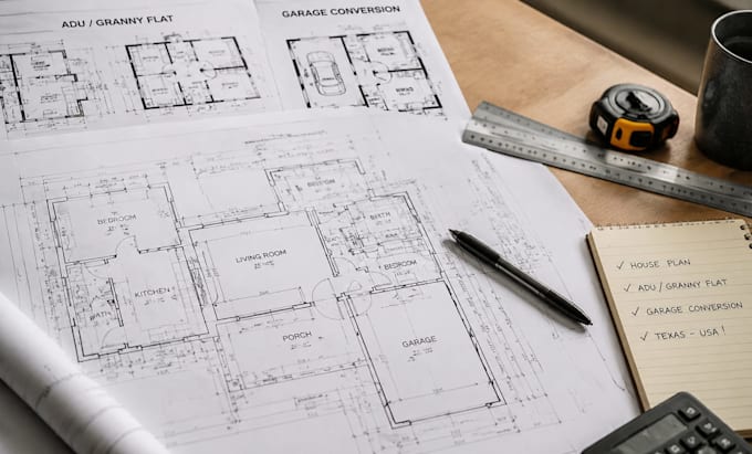 design house plans cad drafting adu granny flat and garage conversion texas