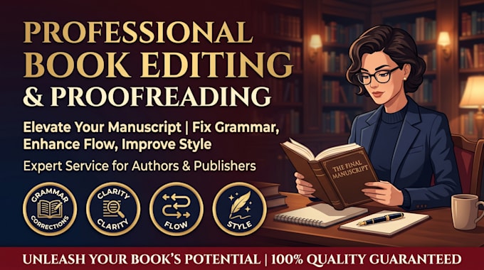 provide substantive developmental editing line editing and proofreading