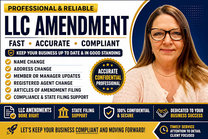 file llc amendment, llc address change, llc amendment, business compliance