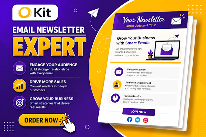 setup kit convertkit newsletter email sequence landing page