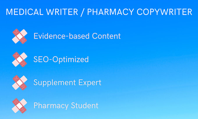 write expert medical pharmaceutical or science articles