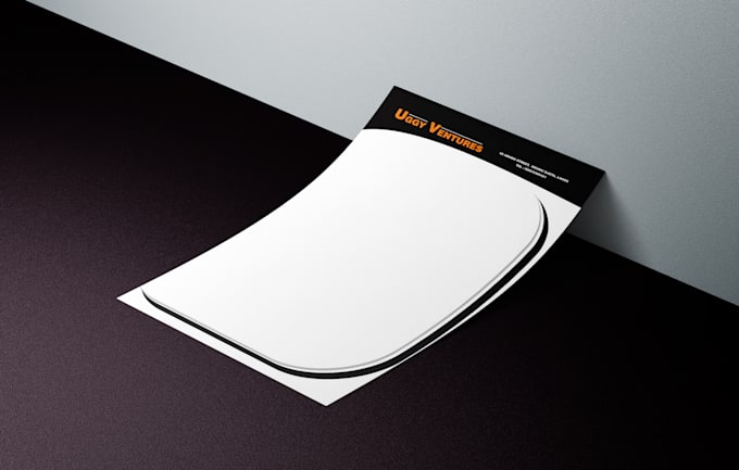 design a unique modern letterhead