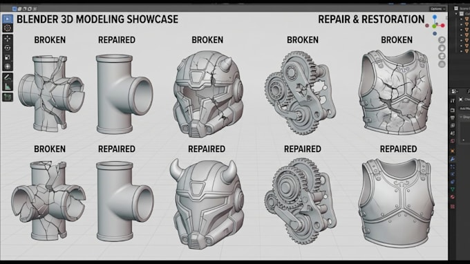 do stl file repair edit obj file custom 3d model file modification 3d printing