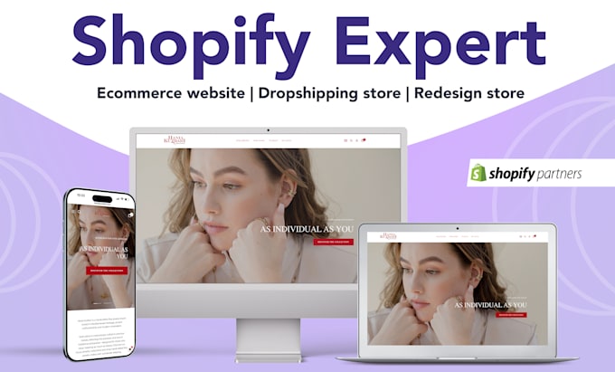 development complete shopify ecommerce website, dropshipping store