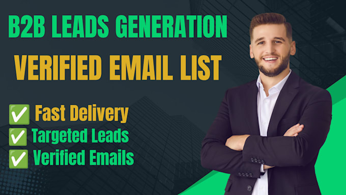 do b2b lead generation and provide verified email list