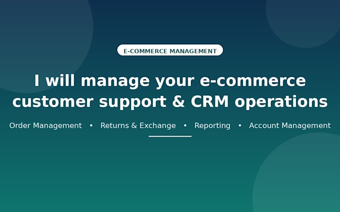 manage your ecommerce customer support