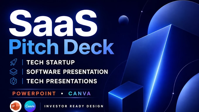 design saas pitch deck, tech startup, software presentation, tech presentation