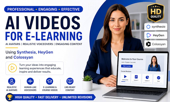 create professional ai spokesperson videos using heygen and synthesia