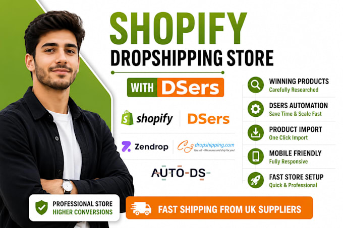 shopify product dropshipping store dsers website ecommerce store dropshipping