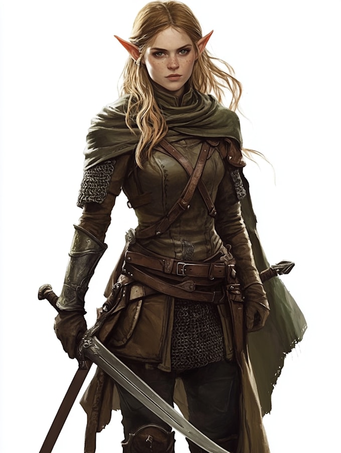 fantasy dnd character illustration