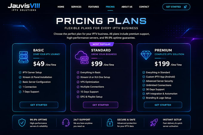 professional iptv server developer specializing in xui one, xtream UI, vps