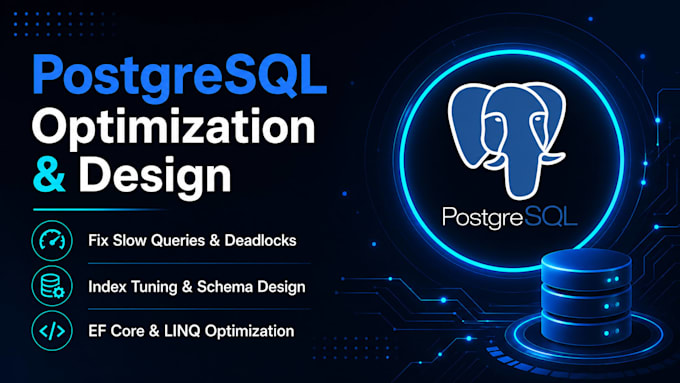 database queries, design schemas and fix performance
