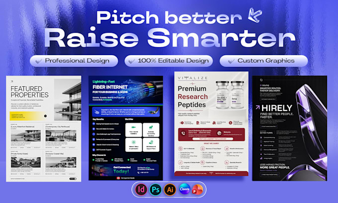 design modern one pager, business one pager, marketing flyer or pitch deck flyer