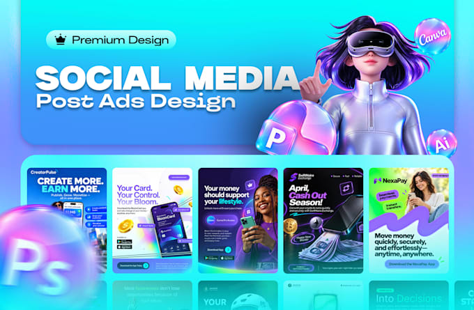design social media post, instagram post, pinterest or facebook post designer