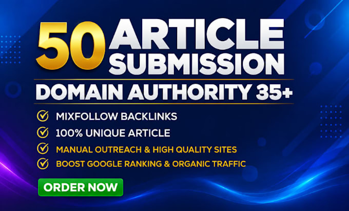 provide manual article submission services