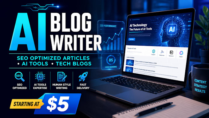 write SEO optimized ai tools blog posts and articles