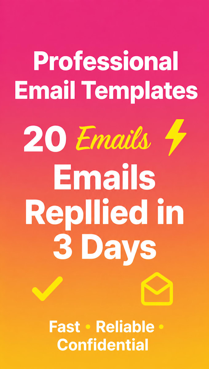 write professional email templates for your business