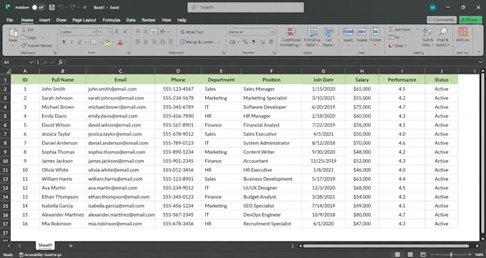 do microsoft excel data entry