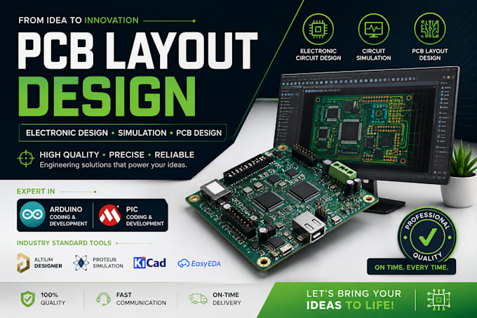 design professional pcb layout and schematic