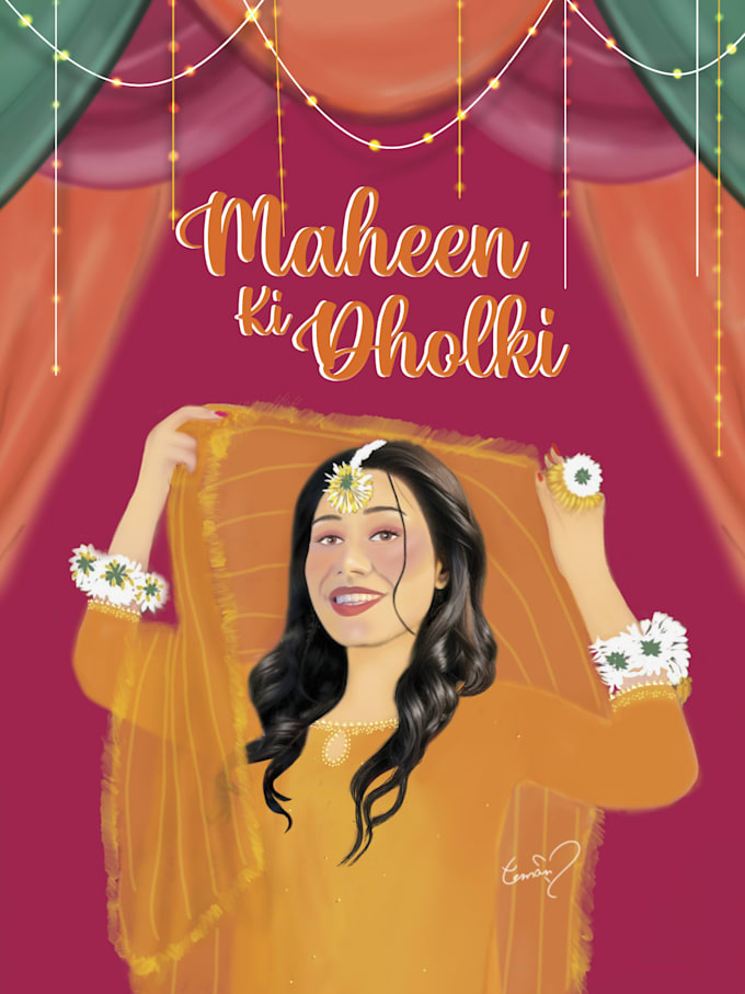 do wedding illustrations for you