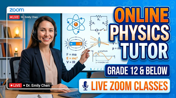 teach physics online for grade 12 and below